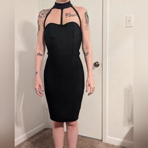 Black body tight dress